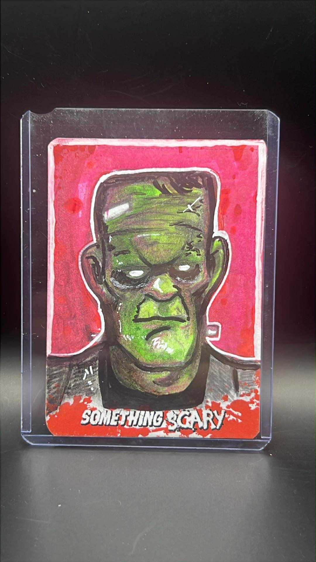 FRANKENSTEINS MONSTER  SKETCH CARD